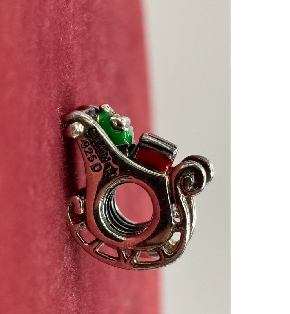 Chamilia Sterling Silver Santa's Sleigh Limited Edition Bead Charm #82212